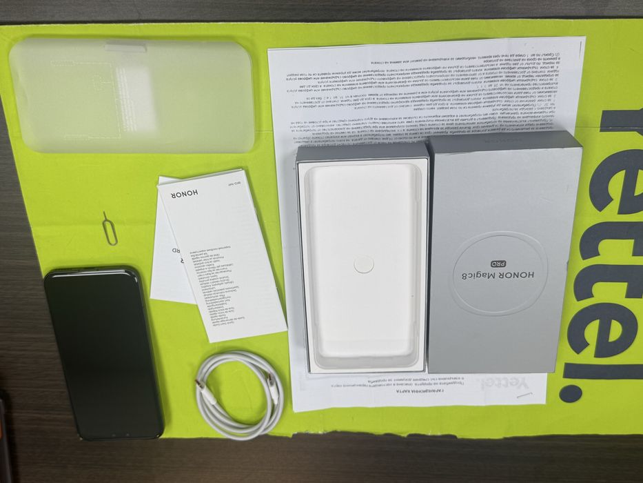 КАТО НОВ 512GB Honor Magic 8 Pro Гаранция Yettel 2029 Black