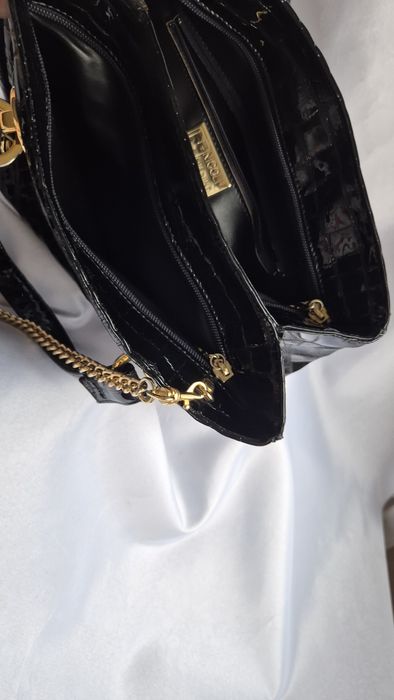 Geanta piele lacuita Nicoli