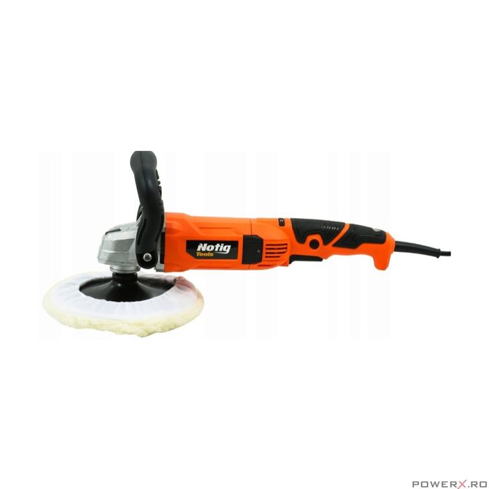 Set masina pentru polisat auto, flex polis 180mm, 2400W Notig