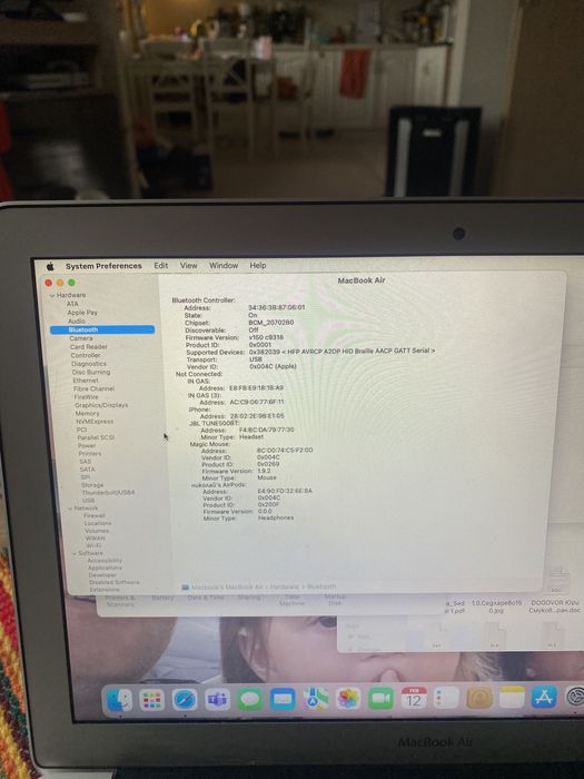 Apple Macbook 13.3 a1466  i7 2.2 ghz 8gb 256ssd
