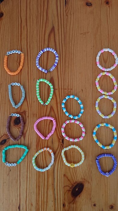 Гривни от мъниста. Ръчна изработка от полимерна глина.