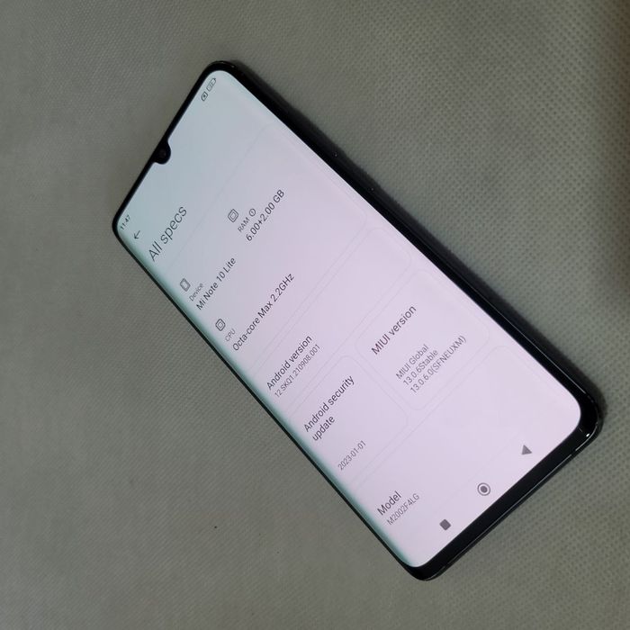 Mi note 10 lite dastavka bor