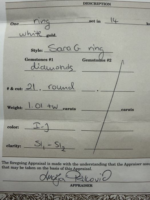 Inel Aur Alb cu Diamante