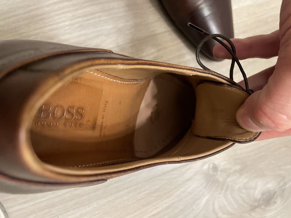 Pantofi Hugo Boss, integral piele