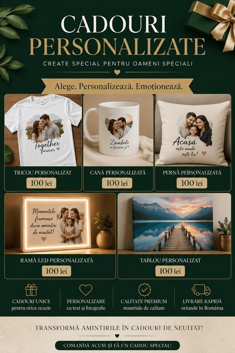 Cadouri personalizate, create special pentru cei dragi!