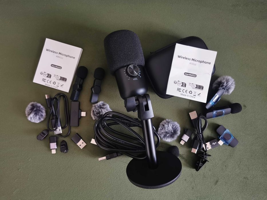 Микрофон за подкаст, стрийм, гейминг, влог