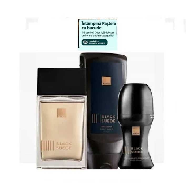 Set 3 prod. pentru El:(Apa toaleta 100ml, Gel dus 250ml si Deo-roll 50ml)-Avon