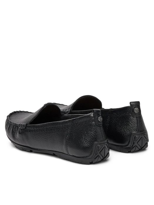 Нови дамски мокасини от естествена кожа Lasocki, номер 39, цвят черен