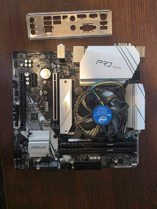 Дъно B460m pro4 + i5-104000F+16gb DDR4