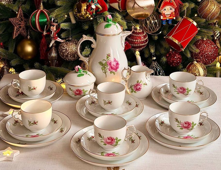 Антикварный чайный - кофейный сервиз Furstenberg Германия