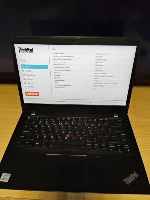 Lenovo Thinkpad L14 i7 gen 10,8gb ram ,ssd256gb baterie ok