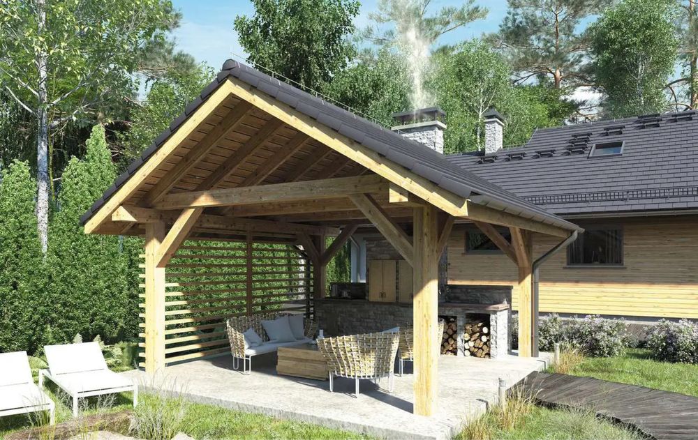 Foisor elegant pentru gradina sau curte