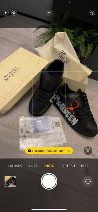 Adidasi Alexander McQueen Graffiti Black