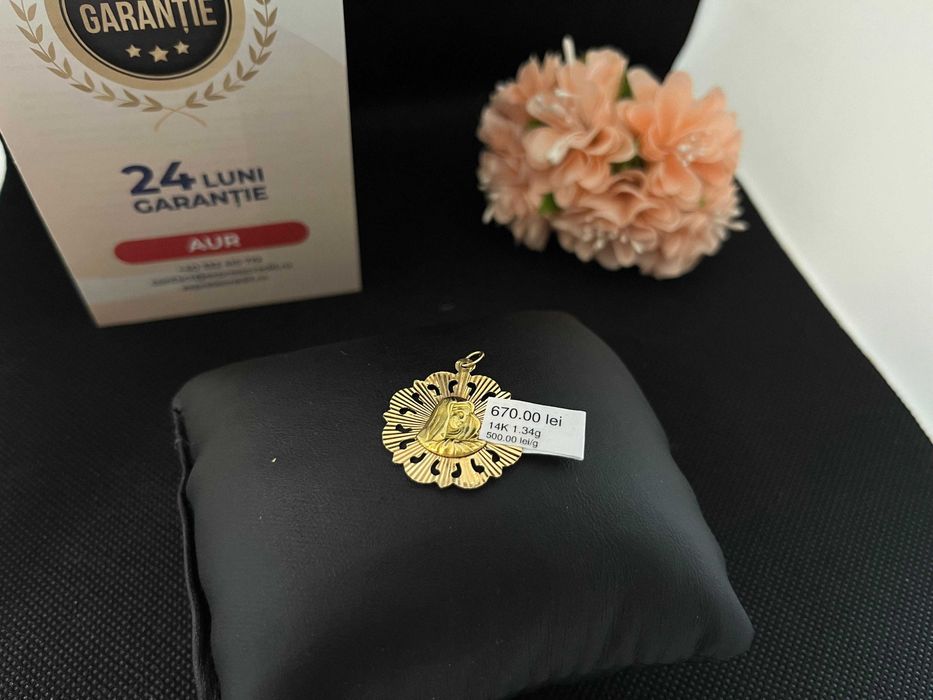 Pandantiv Aur 14k 1.34g (AG16 Moldova b33169.8)-Garantie 2 ani!