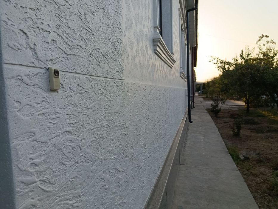 Фасад 6$! Под ключ! Мраморная крошка травертин шотланка дождик