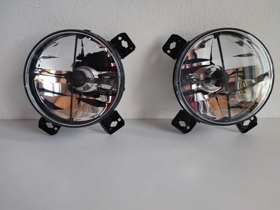 Вътрешни фарове Vw golf 2 Светли кристални с кръстачка Нови затъмнени