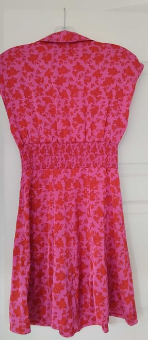 Zara mini Dress red and pink printed