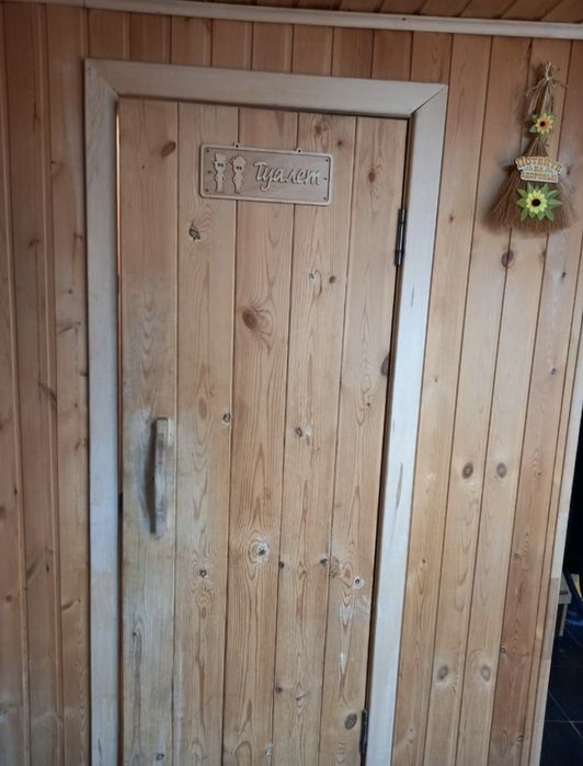 Баня на дровах, с бассейном.