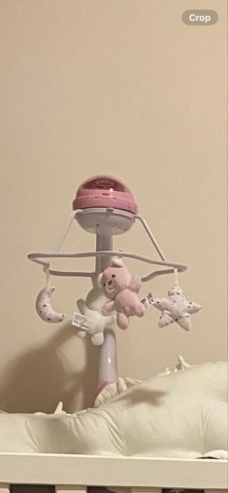 Vand Carusel muzical 3 in 1 Chicco Rainbow cu proiectie, roz, 0 luni+