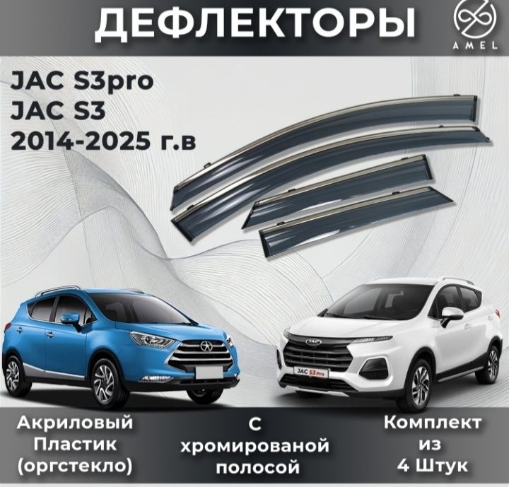 Джак с3про, JAC s3pro, дефлектор, брызговик