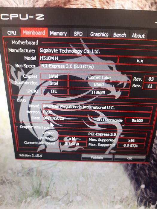 Дънна платка Gigabyte H510M H CPU i3 10100