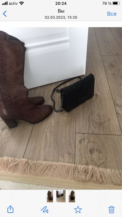 Продам срочно сапожки (весна) сумочку