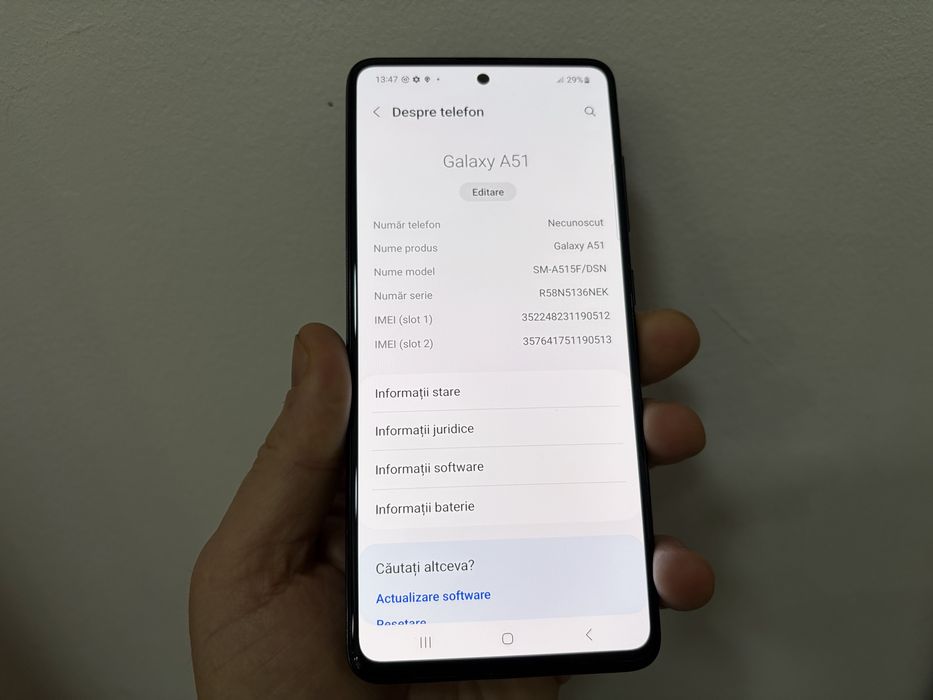 Samsung Galaxy A51, 128 gb, 4 gb ram, Black, dual sim