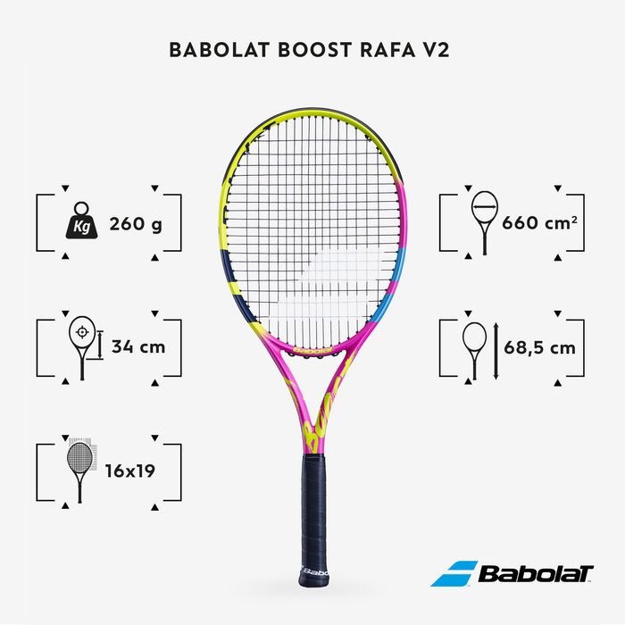 Rachetă Tenis Babolat Boost Rafa Roz-galben - (SecondHand) Decathlon