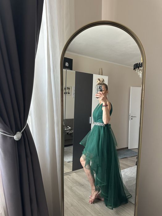 Rochie tul asimetrica eveniment