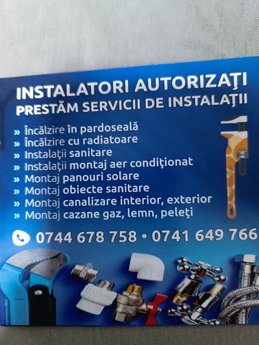Prestez instalații sanitare,termice,etc