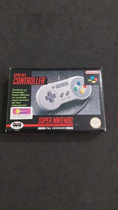 Maneta controller snes in cutie cu manual stare buna super nintendo