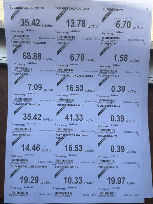 Piese Auto vechi Dacia,Matiz, Tico 1300,Papuc Cielo