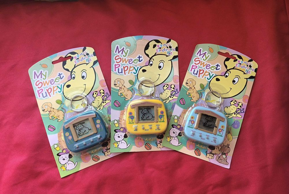 НОВО лот My Sweet Puppy lot 3 бр. retro игри тип Тамагочи  90-те игра колекция винтидж електронна NOS мини джобни  retro gaming hardware цяла виж