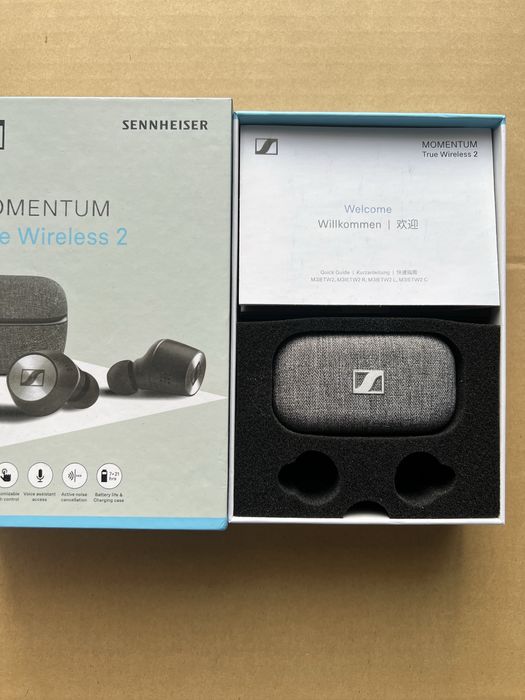 Casti audio In-Ear Sennheiser Momentum True Wireless 2, ANC, Negru