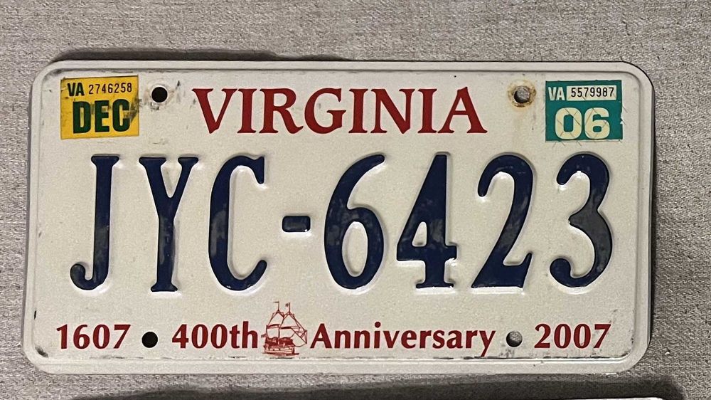 Numar original SUA Virginia 400th Anniversary JYC 6423