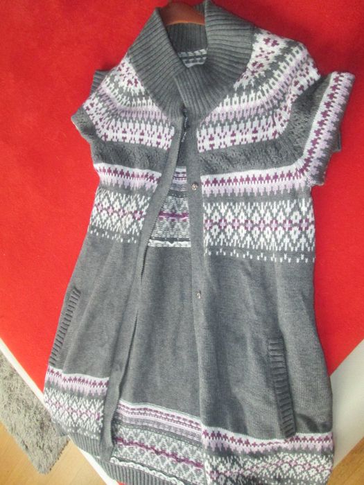 cardigan gri cu buzunare S