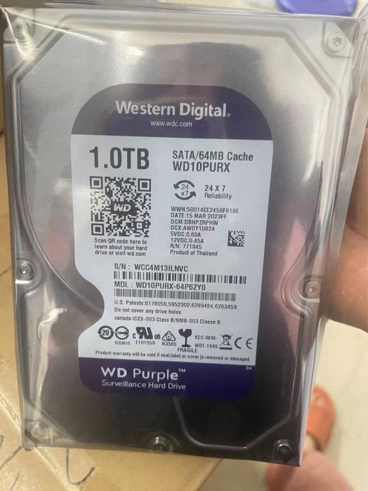 HDD optom 1TB 2TB 1 oy garantiya bilan