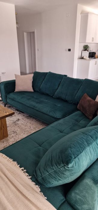 Canapea verde smarald Momax, 280x240