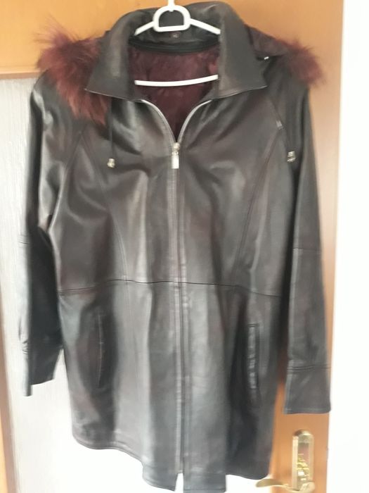 Geaca de piele de iarnă.