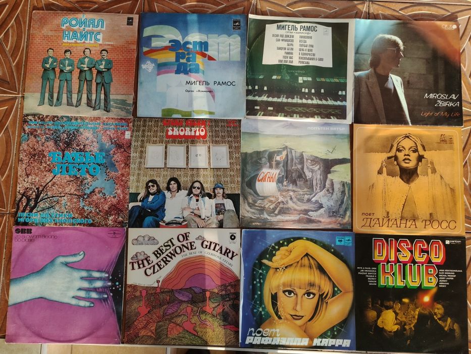 Коллекция пластинок  в количестве состояние как новые