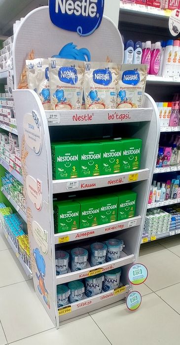 Торговые стеллажи, брендиров. Промостойка/Savdo stendlari va brendlash