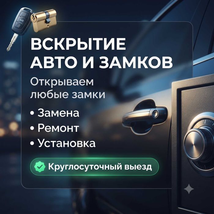 Мастер по замкам | Вскрытие дверей, авто, сейфов | Работа 24 часа