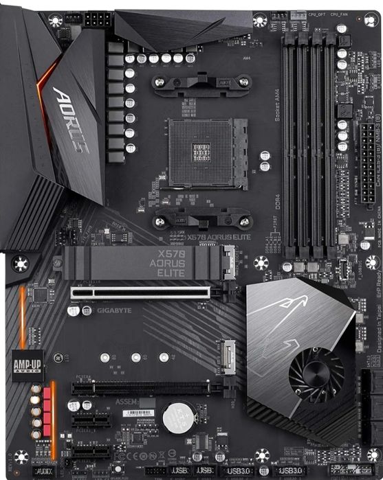 Gigabayte X570 AORUS ELITE AM4 материнская плата ATX AMD X570 R7 5000ч