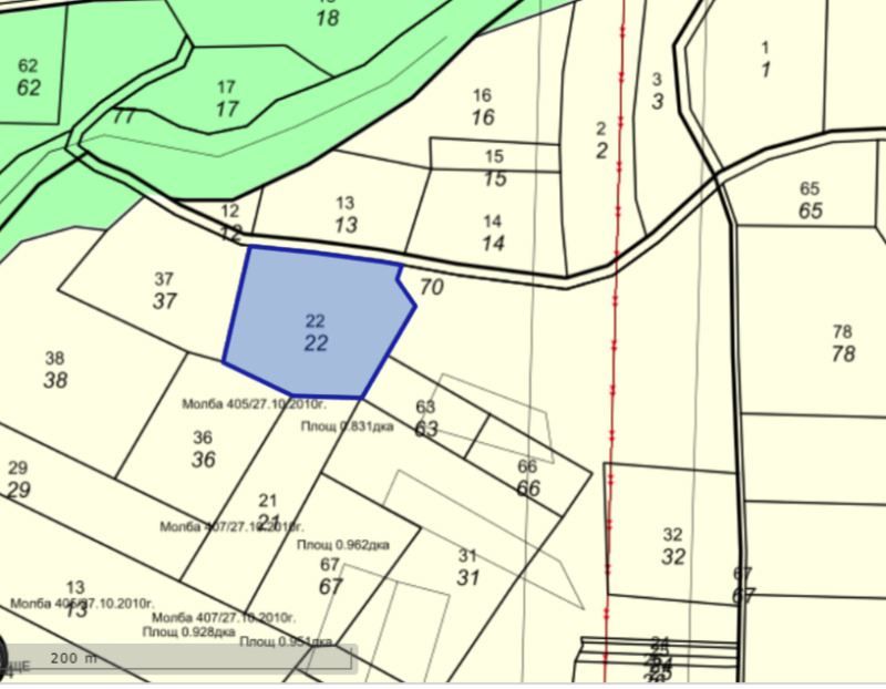 Продава се Парцел в Банкя - 2853 кв.м за 10 €/кв.м - Снимка #1