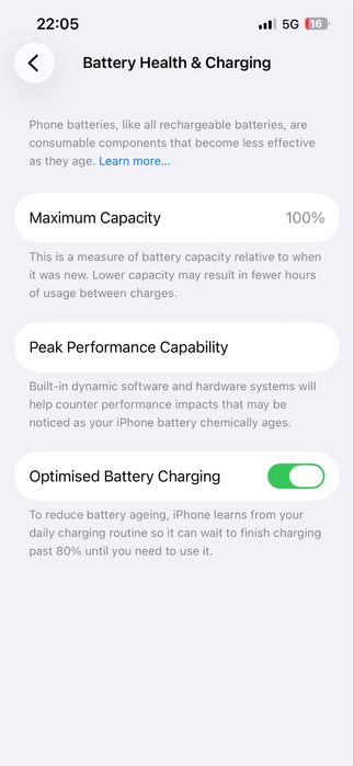 IPhone 13 Blue 128 GB 100% батерия