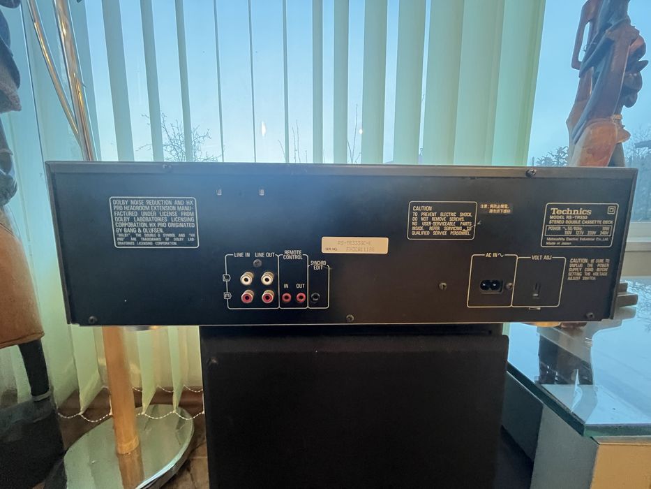 Techniks stereo double cassette desk rs-tr 333