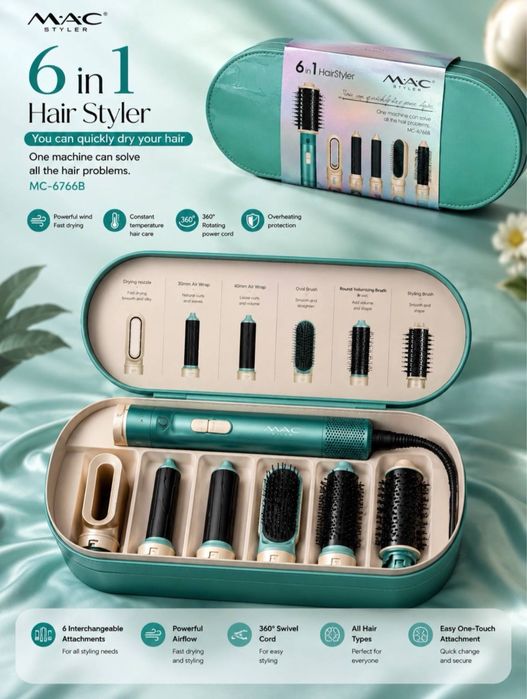 Новый фен Мас стайлер 6in1 Mac styler 6in1 HairStyler Доставка есть!