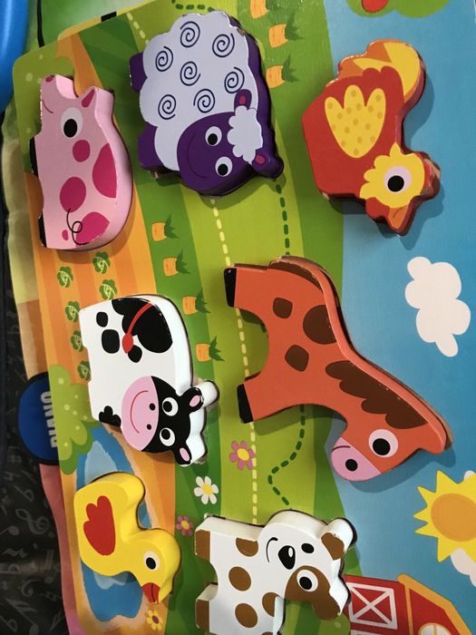 Пъзели музикален и 3 D ферма