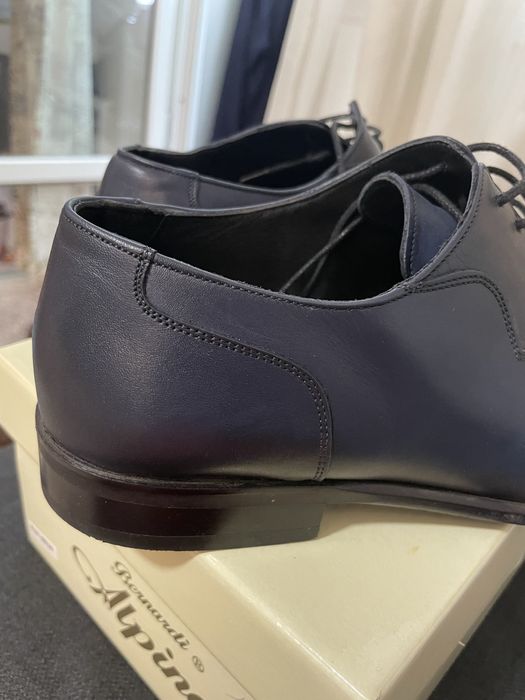 Vand pantofi barbati 42, piele naturala bleumarin