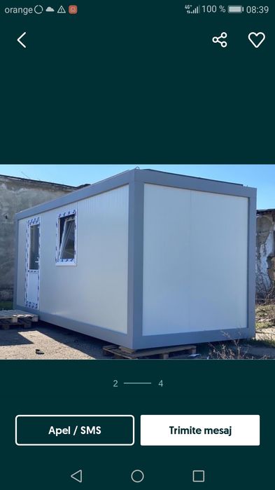 Vând containere stil birou tip fast-food mai multe detalii la telefon